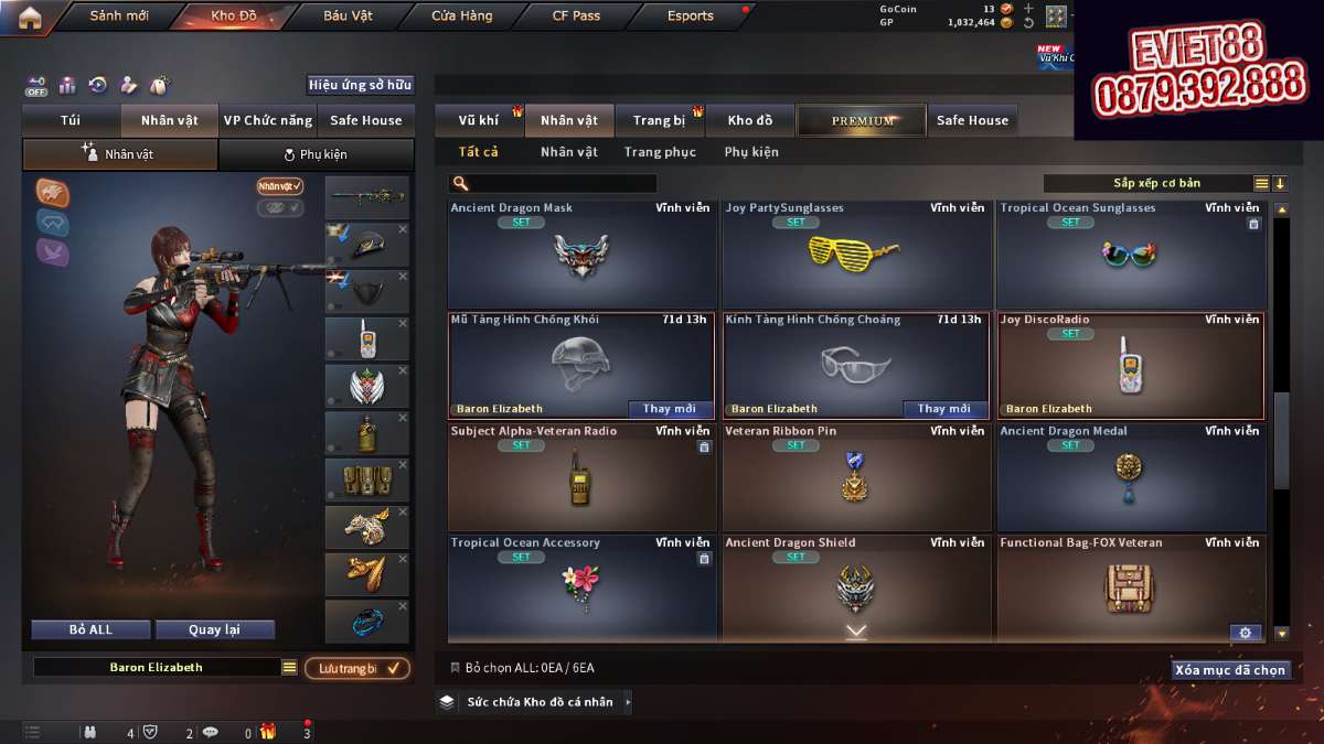 shop acc cf uy tin gia re